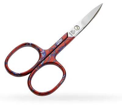 Produktbild von PREMAX Nagelschere - Blumenmuster Rot - Colors Kollektion 87466 Kohlenstoffstahl C50 - matt vernickelt + verchromt 9 cm - 3 1/2