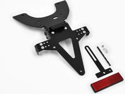 Obrázok produktu pre ZIEGER Classic Kompletný držiak evidenčného čísla kompatibilný s Kawasaki ZX 6R BJ 2003-04 / Z 750 BJ 2004-06 / Z 1000 BJ 2003-06