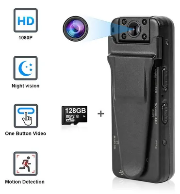 Produktbild von 1080P HD Videokamera mit Nachtsicht – 18MP, Bewegungserkennung, 180° drehbar, magnetisch – Für Überwachung & persönliche Aufnahmen