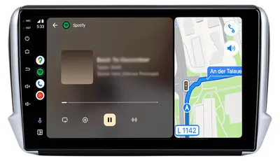 Immagine prodotto di Radio Android compatibile con Peugeot 2008 2013-2017 CarPlay Android Auto Navi Bluetooth DAB+ Telecamera posteriore 10 pollici 64 GB