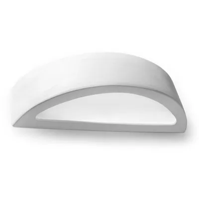 Productafbeelding van Schilderbare gipsen lamp, wit, E27, keramiek, wandlamp, geschikt voor slaapkamer, hal, hotel