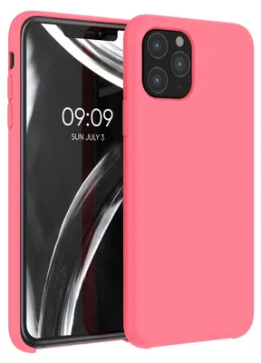 Produktbild von kwmobile Handyhülle für Apple iPhone 11 Pro Hülle - Case Silikon - Kabelloses Laden - Schutzhülle Cover in Neon Koralle