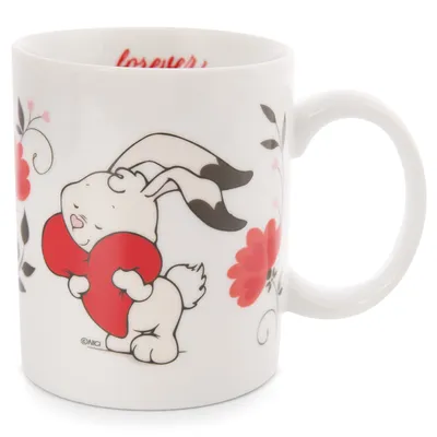 Produktbild von NICI Becher "Bunny in love" Porzellan, 350ml