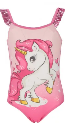 Produktbild von Unicorn Badeanzug für Mädchen Schwimmkleidung Strandoutfit für einen Tag am Strand 5/6 Jahre