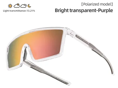 Zdjęcie produktu dla Okulary rowerowe - okulary sportowe - polaryzacyjne - ochrona UV400 - soczewki TAC - rama TR90 - uniseks - różowe