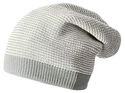 Obrázok produktu pre Čiapka Disana Longbeanie vyrobená z organickej merino vlny (šedá/prírodná)
