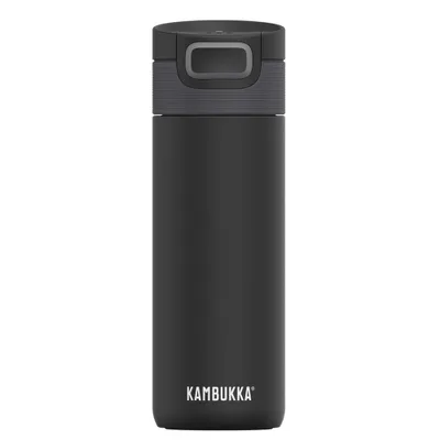 Zdjęcie produktu dla Kambukka Kubek termiczny Etna 500ml Matte Black z dodatkową nakrętką twist, opakowanie prezentowe