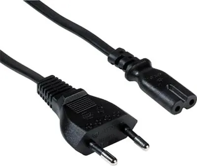 Obrázok produktu pre goobay Sieťový kábel Euro/device C7 Sieťový kábel s Euro zástrčkou 1,5 m čierny, 1 ks.