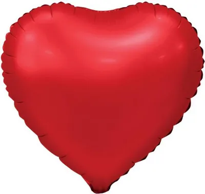 Zdjęcie produktu dla Balon Foliowy Czerwone Matowe Serce 46 cm