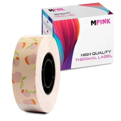 Zdjęcie produktu dla Termiczna taśma papier do etykiet MP-RL-15*50*150PT-SP Słodka brzoskwinia