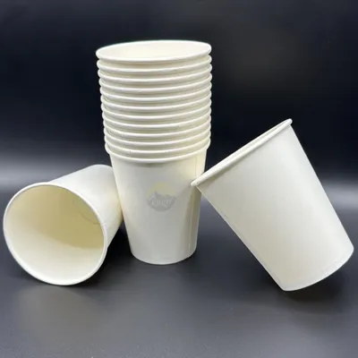 Produktbild von KURTT - Kaffeetassen to go - 8oz/200ml - 1000 Stück - Kaffeebecher Pappe - Weiß - Trinkbecher - Kaffeebecher - Einwegbecher