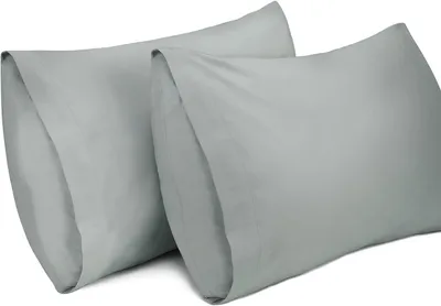 Zdjęcie produktu dla 2 sztuki poszewek na poduszki, 100% bawełna, oddychająca poszewka, 40 x 70 cm, kolor szary