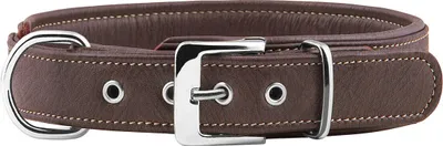 Produktbild von Knuffelwuff 13991-008, Hund, Standardkragen, Braun, Echtes Leder, Einfarbig, Kein Muster