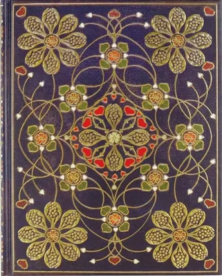 Produktbild von Großes Notizbuch mit antikem Blumendesign