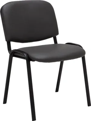 Produktbild von CLP Stuhl Ken Kunstleder stapelbar und mit modernem Design grau