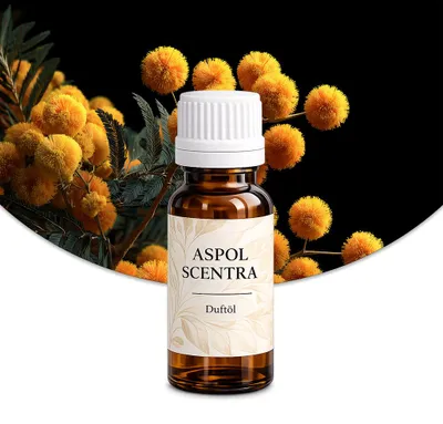 Produktbild von Aspol Scentra Mimose UFIGREEN Duftöl für Kerzen 10 ml, KI-generiertes Bild