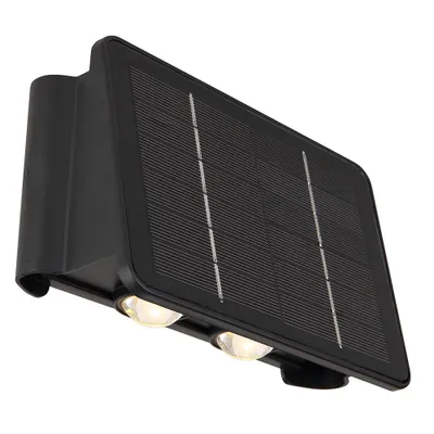 Produktbild von LED Wandlampe Solarleuchte, Akku, IP54, schwarz, L 17 cm