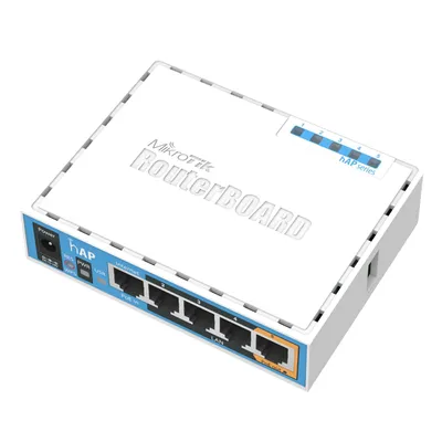 Zdjęcie produktu dla Mikrotik hAP, 2,4 GHz, 10,100 Mbit/s