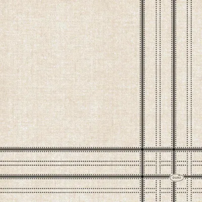 Produktbild von 240 Duni Tissue-Servietten 33 x 33 cm Linen Lines Black 3-lagig