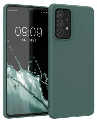 Produktbild von kwmobile Handyhülle für Samsung Galaxy A52 / A52 5G / A52s 5G Hülle - TPU Case - Kabelloses Laden - Schutzhülle Cover in Blaugrün
