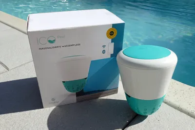 Produktbild von Ondilo Smart Pool-Messgerät ICO, Breite 0.19m, Android, iOS, WiFi, Bluetooth, automatische Wasseranalyse und Empfehlungen für pH, Temperatur, Desinfektionsmittel, Salze, Mineralien