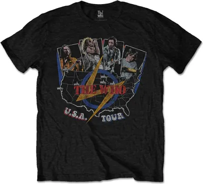 Produktbild von The Who USA Tour Vintage Black L T-Shirt