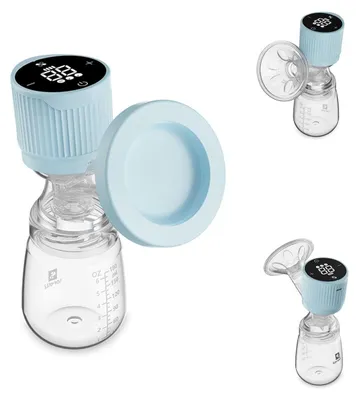 Produktbild von Lorelli elektrische Milchpumpe Lila 180 ml Flasche LED-Anzeige Timer 3 Modi blau