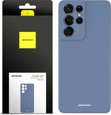 Immagine prodotto di Custodia in silicone SPACECASE Custodia in silicone per Galaxy S21 Ultra Blue