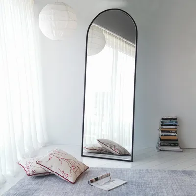 Produktbild von Skye Decor, Portal- PortalNOS, Matt-schwarz, Wandspiegel, 180x65x1,5 cm, Rahmen: 100% Metall