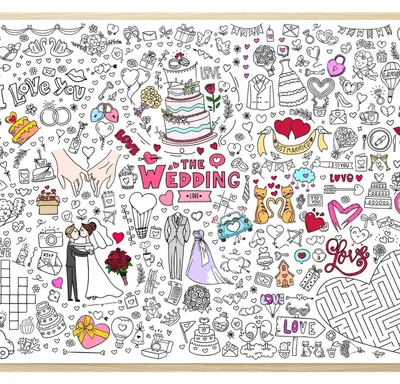 Productafbeelding van Tafelkleed voor bruiloft, 70 x 100 cm, van papier