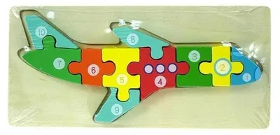 Obrázok produktu pre Drevené puzzle Lietadlo – ADAR