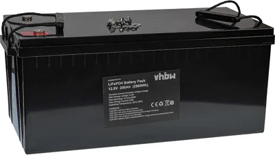 Produktbild von vhbw Akku Bordbatterie für Wohnwagen, Boot, Camping, Wohnmobil (200 Ah, 12,8 V, LiFePO4)