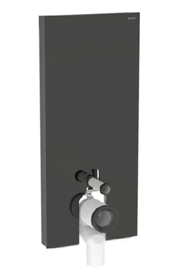 Zdjęcie produktu dla Geberit Monolith - Moduł sanitarny do toalety stojącej, 114 cm, dolny dopływ wody, czarny 131.033.SJ.6