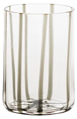 Image de Zafferano Lot De 6 Verres Tumbler Tirache En Verre Coloré Soufflé À La Bouche Gris, Élégants Et Raffinés Pour La Table Quotidienne Et Les Occasions
