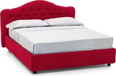 Produktbild von Alfer - Doppelbett, Rot, Matratze Inklusive  Italy