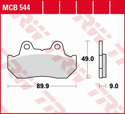 Image de TRW Bremsbelag Trw Organ. Mcb 544