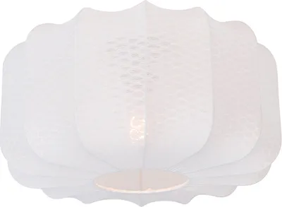 Immagine prodotto di Trio Leuchten - Japandi Japandi plafoniera I plafoniera I lampada I lampada bianca 40cm - Madleine I soggiorno I camera da letto - tessile rotondo - LED adatto E27
