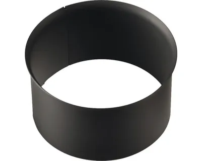 Obrázek produktu pro Zděř kouřová 130 mm černá silnostěnná bez růžice