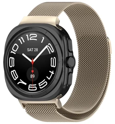 Produktbild von Techsuit Watchband (W009) Armband für Samsung Galaxy Watch Ultra 47 mm – Naturtitan