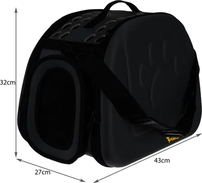 Produktbild von Transporttasche für Tiere 43x32x27 cm grau Malatec