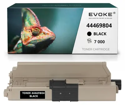 Image de Cartouche de toner compatible Evoke pour les imprimantes OKI MC561DN / C530DN, noire, rendement de 7 000 pages, compatible avec les modèles C510DN, C511dn, C530dn, C531dn, MC561, MC562dn