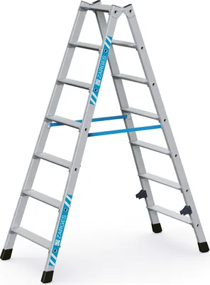 Produktbild von Zarges gebördelte Doppelstufenleiter Nova B 2x6 Stufen