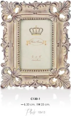 Image de Casa Padrino Cadre photo baroque 25 x 20 cm look antique - Cadre photo Art Nouveau style antique Mod AX21