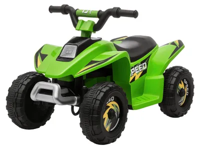 Productafbeelding van Elektrische quad voor kinderen 6V met vooruit- en achteruitfunctie voor kinderen van 1,5-3 jaar tot 20 kg, groen
