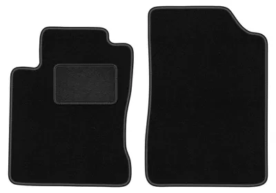 Produktbild von Velours-Fußmatten Vorne passend für Mazda MX-3 (Coupe, Bj. 1991-1998) –  schwarz, passgenau, mit Befestigungen set 2 Stk. - STANDARD