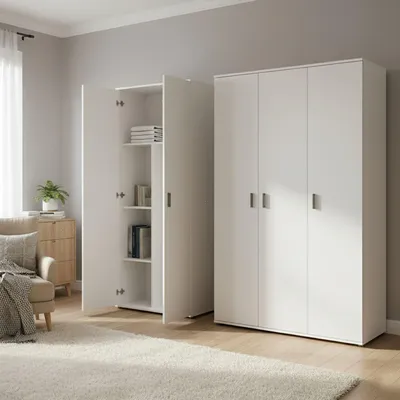 Immagine prodotto di Velate - Armadio Multiuso Grande, 194x190h cm Bianco, Modulabile