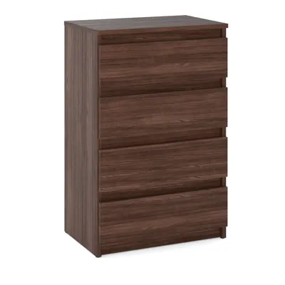 Obrázek produktu pro STIV Möbel | Komoda se 4 zásuvkami | Dub Wenge | 60 cm | moderní & bezúchytková | do ložnice a obýváku
