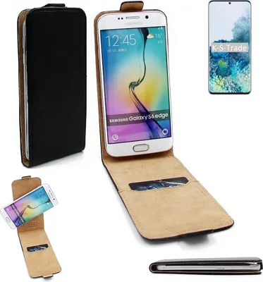 Produktbild von K-S-Trade® Schutz-Hülle Handy-Hülle kompatibel mit Samsung Galaxy S20+ SD865 Flipstyle  360° Smartphone Tasche, schwarz, Case Flip cover
