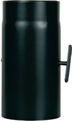 Produktbild von Rauchrohr ml 0,30 mit Ventil schwarz - Ø 150 mm