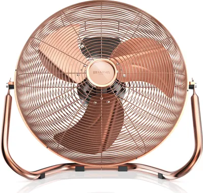 Produktbild von Brandson Windmaschine 160W, Bodenventilator, Ventilator, Standventilator, hoher Luftdurchsatz, stufenlos neigbar, Kupfer